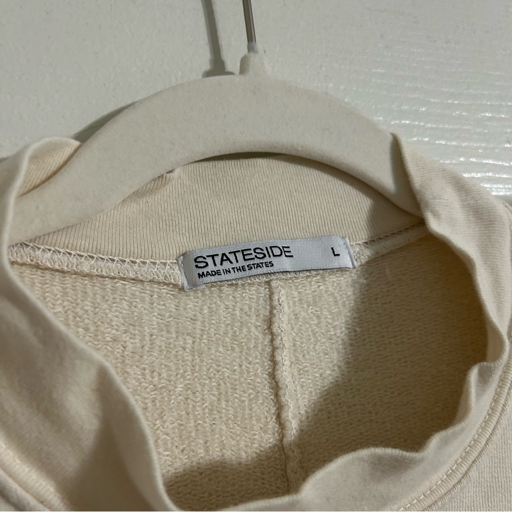 Stateside Terry Mini Dress Cream - Picture 3 of 4